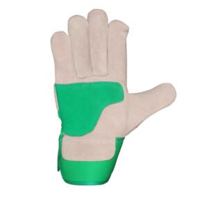 best quality cowhide split leather canadian rigger glove.a