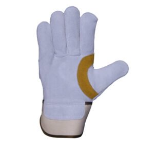 cowhide split leather best canadian rigger gloves.a