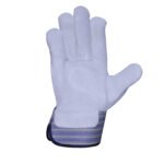 cowhide split leather high quality canadian rigger glove.a