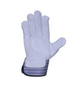 cowhide split leather high quality canadian rigger glove.a