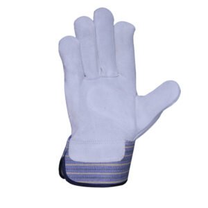 cowhide split leather high quality canadian rigger glove.a