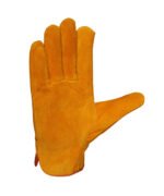 dyed cowhide split leather driver gloves.a