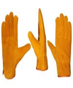 dyed cowhide split leather driver gloves.c