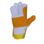 heavy duty cowhide split leather canadian rigger glove.a