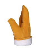 winter cowhide split leather driver gloves.c