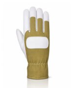 breathable fabric assembly work gloves back view