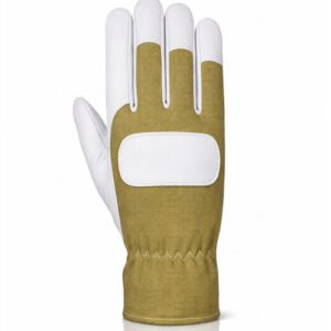 breathable fabric assembly work gloves back view