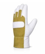 breathable fabric assembly work gloves side view
