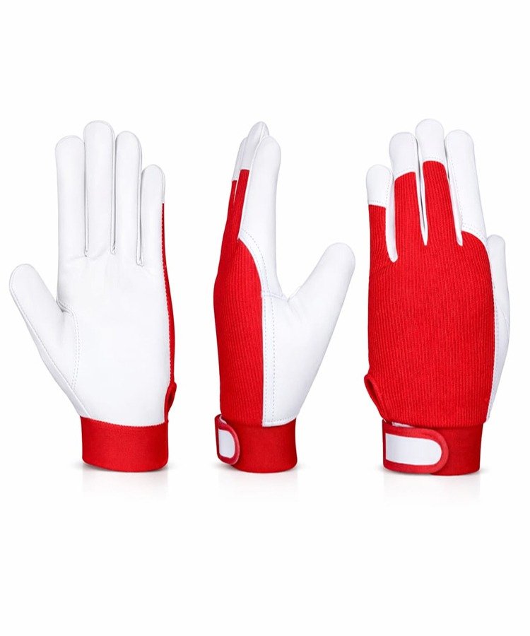 cotton fabric assembly work gloves multi view cotton fabric assembly work gloves multi view front back side lightweight industrial gloves