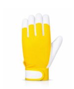 sheepskin assembly work gloves back view