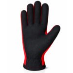 synthetic leather assembly work gloves front view with durable palm and smooth grip surface