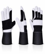 Canadian Rigger Gloves Cowhide Double Palm Black Multi View