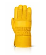 Canadian Rigger Gloves Cowhide Leather Back View