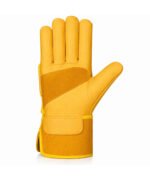 Canadian Rigger Gloves Cowhide Leather Palm Patch Front