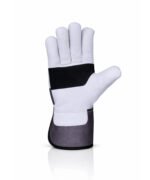 Canadian Rigger Gloves Cowhide Leather Reinforced Palm Front View
