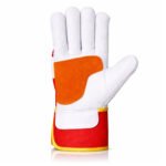 canadian rigger gloves cowhide double palm safety cuff