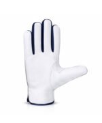 Goatskin Leather Assembly Work Gloves – Front View with Spandex Back and Elastic Wrist