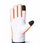 high visibility assembly work gloves goatskin leather front view