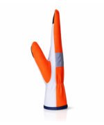 High Visibility Assembly Work Gloves Goatskin Leather Side View