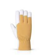 Sheepskin Assembly Work Gloves with Fabric Back