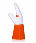 Buffalo Grain Cowhide Split Welding Gloves Side View