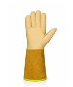 Buffalo Grain Leather Welding Gloves Long Cuff Front View