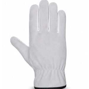Buffalo grain palm cowhide split back driver gloves back view