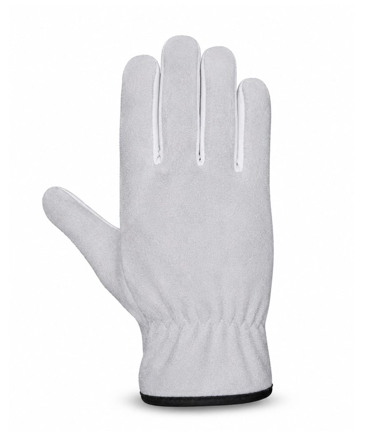 Buffalo Grain Palm Cowhide Split Back Driver Gloves Back View Buffalo grain palm cowhide split back driver gloves back view