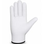 Buffalo grain palm cowhide split back driver gloves front view