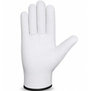 Buffalo grain palm cowhide split back driver gloves front view