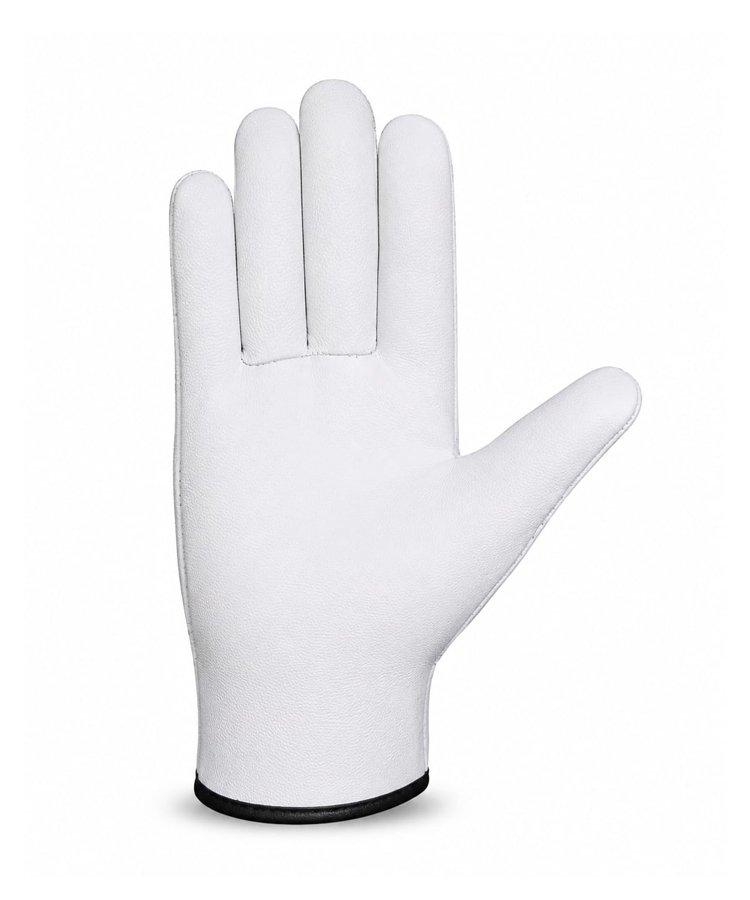 Buffalo Grain Palm Cowhide Split Back Driver Gloves Front View Buffalo grain palm cowhide split back driver gloves front view