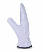 Full Split Cowhide Wing Thumb Driver Work Gloves Side View
