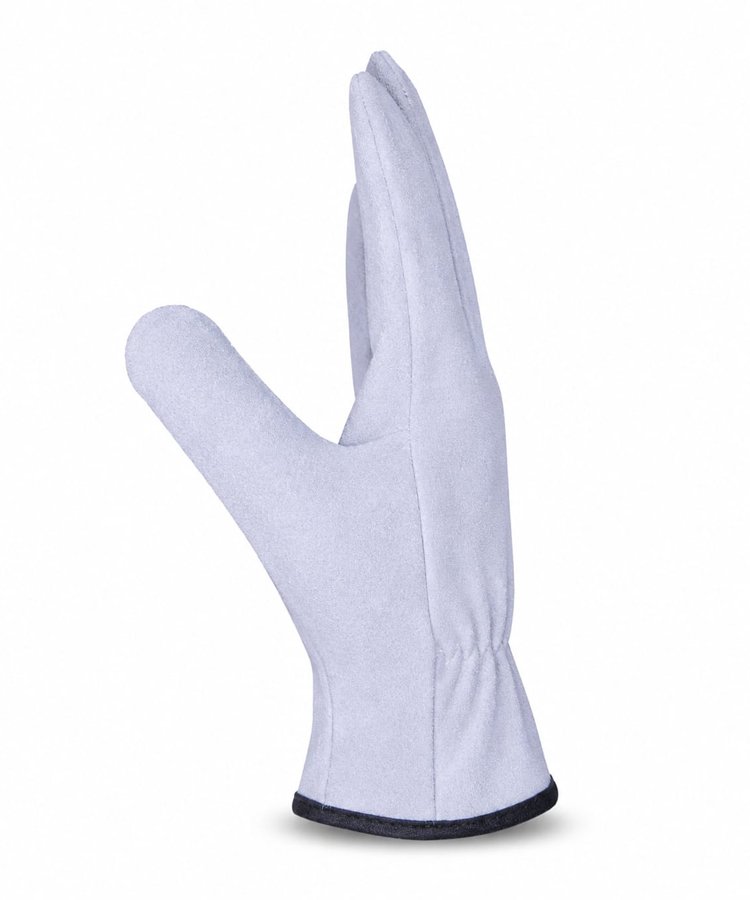 Full Split Cowhide Wing Thumb Driver Work Gloves Side View Full split cowhide wing thumb driver work gloves side view