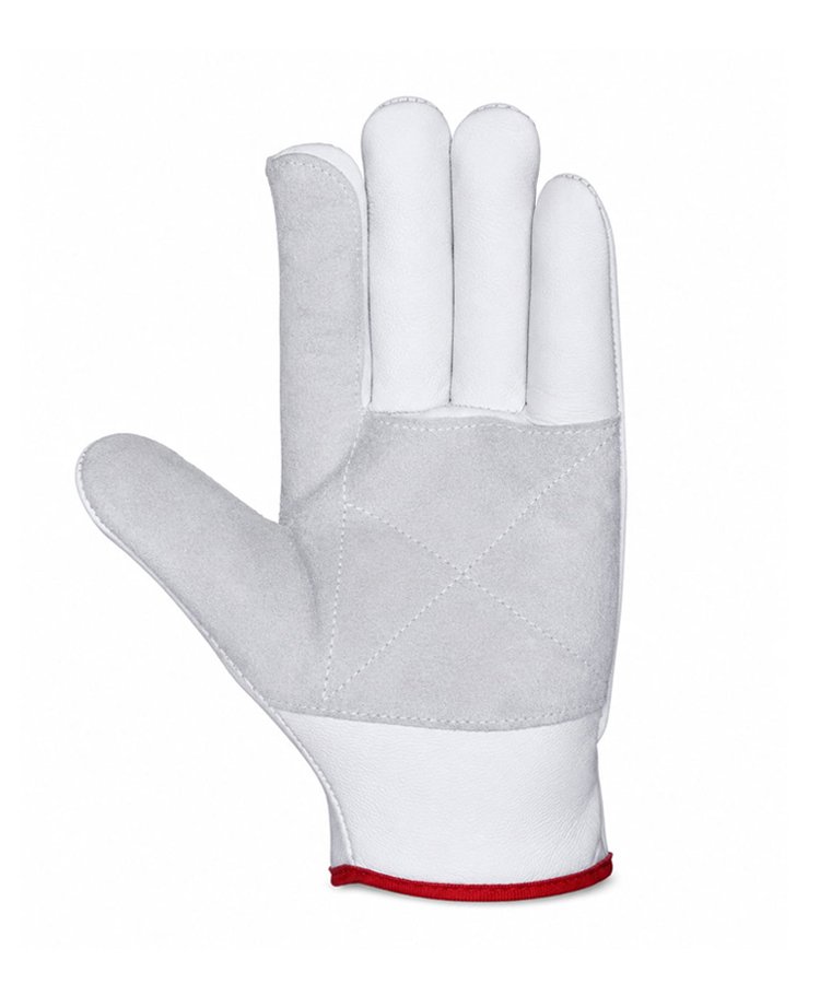 Goat Grain Leather Driver Gloves Reinforced Cowhide Split Palm Front View Goat Grain Leather Driver Gloves Reinforced Cowhide Split Palm Front View