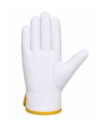 Sheep Grain Leather Wing Thumb Driver Gloves Front View