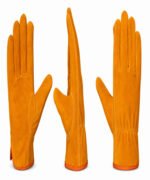 Dyed Cowhide Split Leather Keystone Thumb Work Gloves Multi View