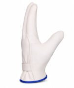 Dyed Grain Leather Driver Gloves Side View