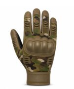 Elite Camouflage Combat Tactical Gloves Back View