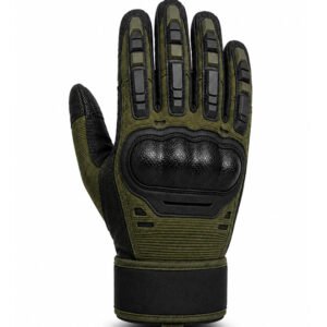 Elite Hard Knuckle Tactical Combat Gloves back view with hard shell knuckle protection and reinforced finger guards