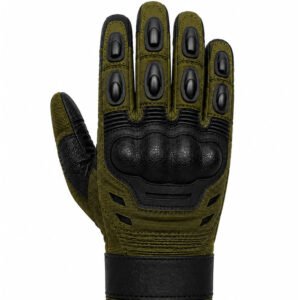 Elite Tactical Assault Gloves back view with hard knuckle protection and reinforced finger guards