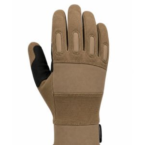 Elite Tactical Shooting Gloves back view with reinforced finger protection, elastic backhand panel and tactical shooting design