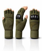 Fingerless Tactical Combat Gloves Multi View