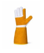 Goat Grain Leather Welding Gloves Reinforced Palm Front View