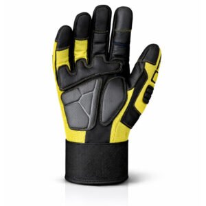 High Visibility TPR Impact Work Gloves Front View
