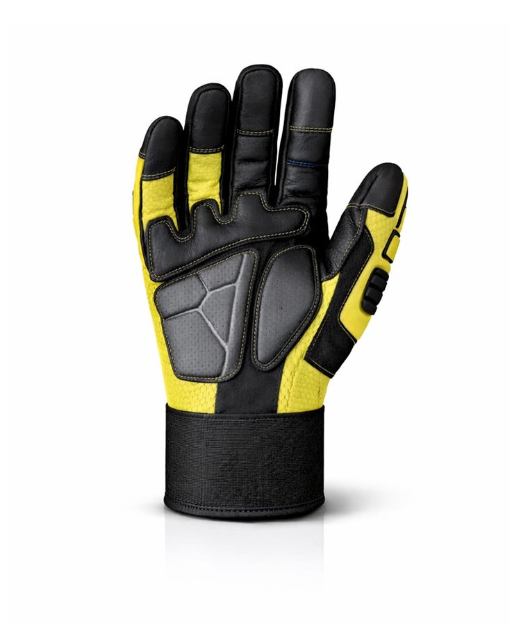 High Visibility TPR Impact Work Gloves Front View High Visibility TPR Impact Work Gloves Front View