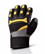 Impact Resistant Mechanical Work Gloves Back View