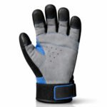 Precision Handling Work Gloves Front View with Reinforced Synthetic Leather Palm