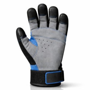 Precision Handling Work Gloves Front View with Reinforced Synthetic Leather Palm