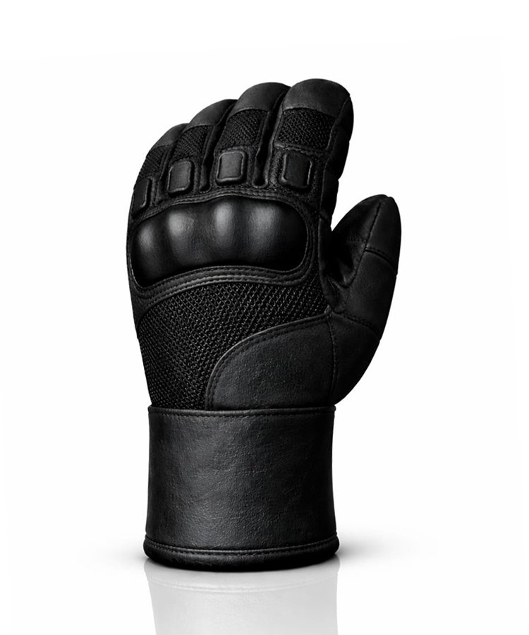Professional Tactical Duty Gloves Back View | Samar & Sons Professional tactical duty gloves back view with hard-shell knuckle protection and reinforced finger guards.