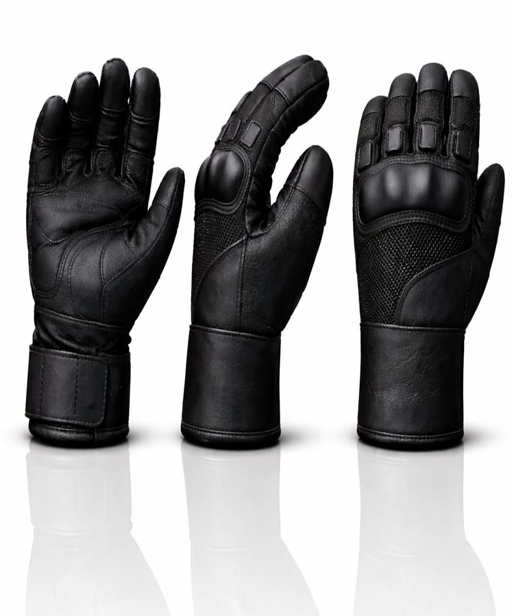 Professional Tactical Duty Gloves Multi View | Samar & Sons Professional tactical duty gloves multi view showing front, side, and back profiles with hard-shell knuckle protection.